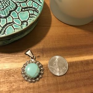 Turquoise necklace pendant